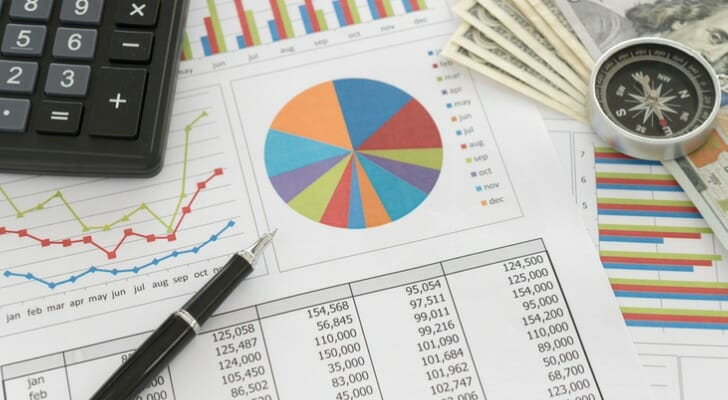 Financial documents, a calculator and a pen. All important items related to an investment portfolio.
