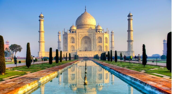 The Taj Mahal.
