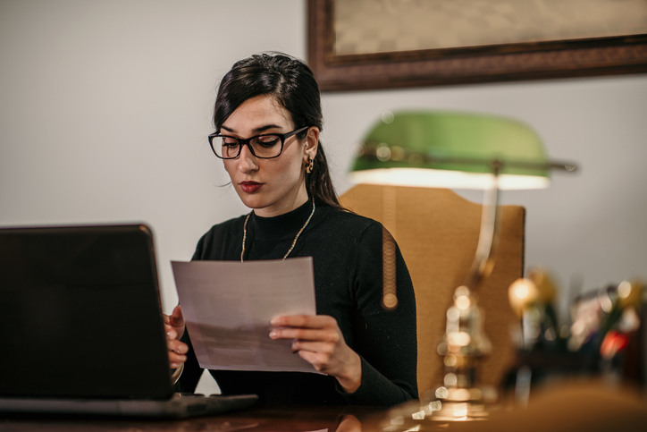 A woman researches how to know if you have a trust fund.